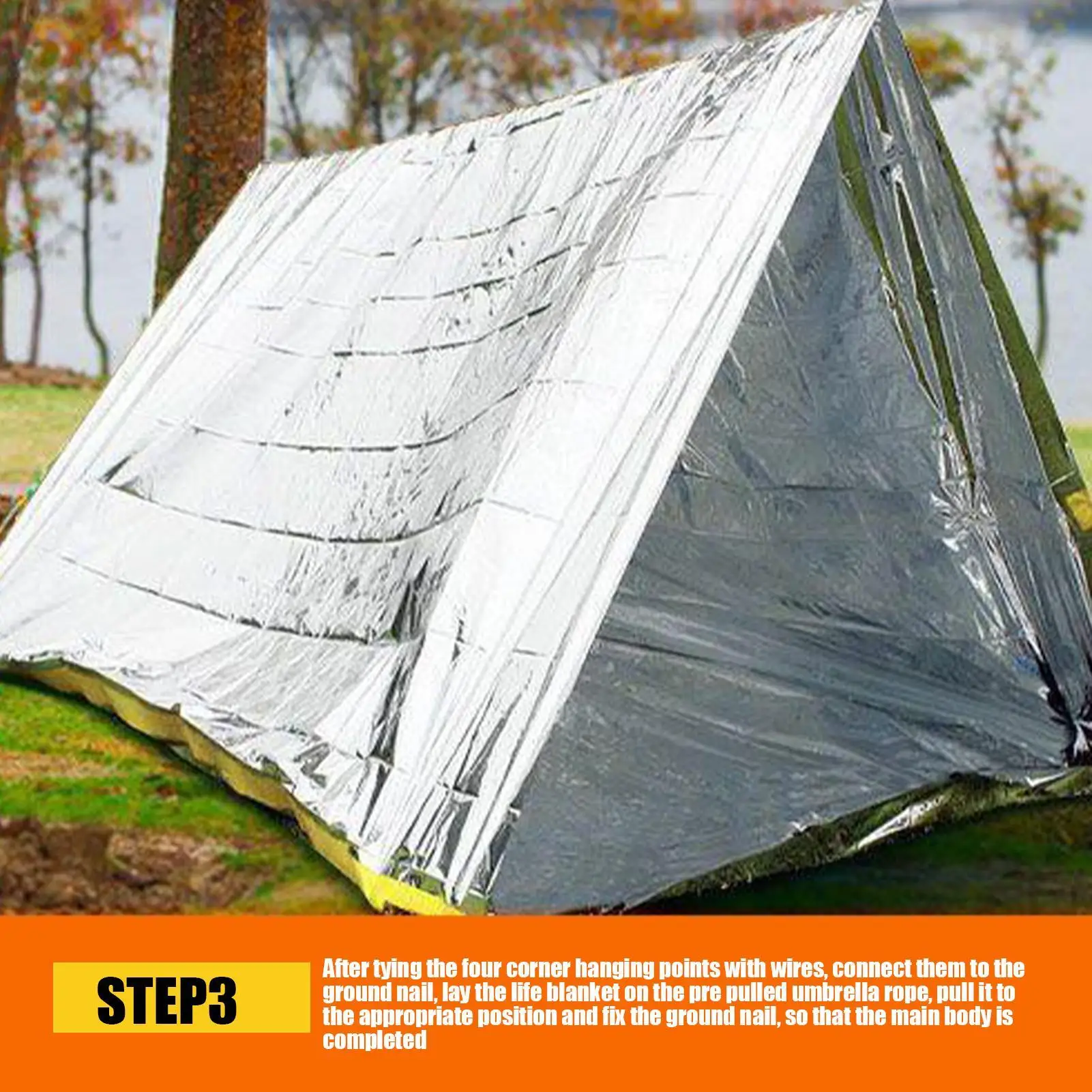 160x210cm Outdoor Emergency Gold-Sliver Survival Blanket Waterproof First Aid Rescue Curtain Foil Thermal Military Blanket