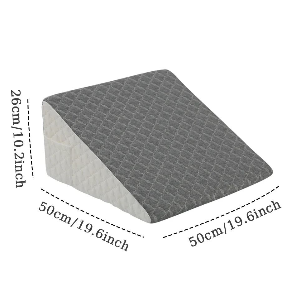 Bed Wedge Pillow for Sleeping Soft Triangle Pillow to Relieve Leg Pressure Triangular Leg Pillow Is Suitable for Sofas and Beds