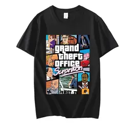 The Office Tv Series willy Schrute Michael Scott Jim Mifflin Scranton T Shirt uomo donna manica corta Streetwear Plus Size top