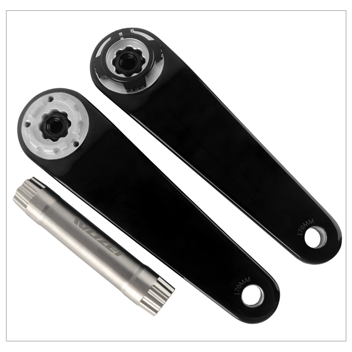 WUZEI 3-Bolzen Carbon-Kurbelgarnitur 165 170mm Rennrad-Kurbel 24mm 29mm Ti AL7075 Achse Faltrad-Kettenblatt für SRAM – Detail 21
