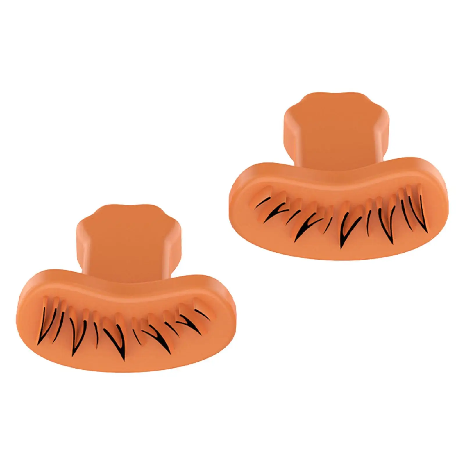 Plantilla de sellos de pestañas 3x2x con mango, plantilla de pestañas inferiores DIY perezosa, naranja