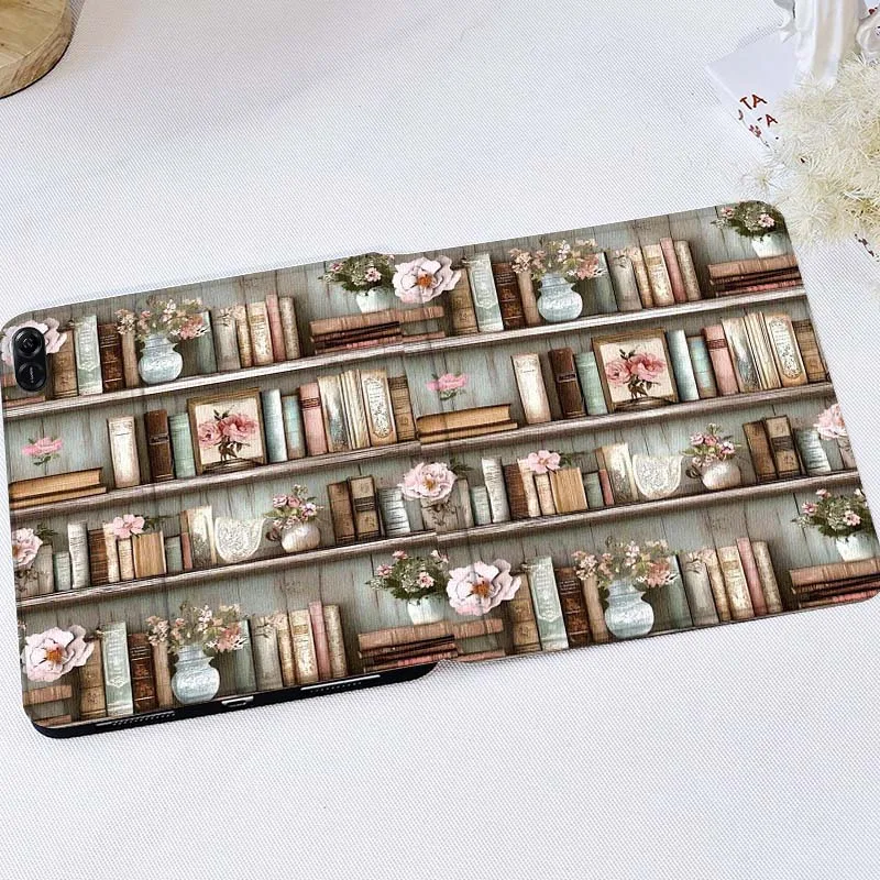 

Creative bookshelf pattern For Huawei MatePad M5 T5 SE 11 Pro Honor Tab 5 V7 V8 X9 GT 10.1 10.8 Inch Tablet Case