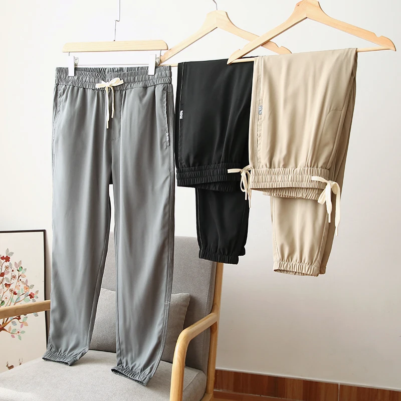 

Мужские спортивные брюки-джоггеры с эластичным поясом, 3D-крой, повседневные, длинные, весна-лето, новые, удобные, модные, прямого кроя