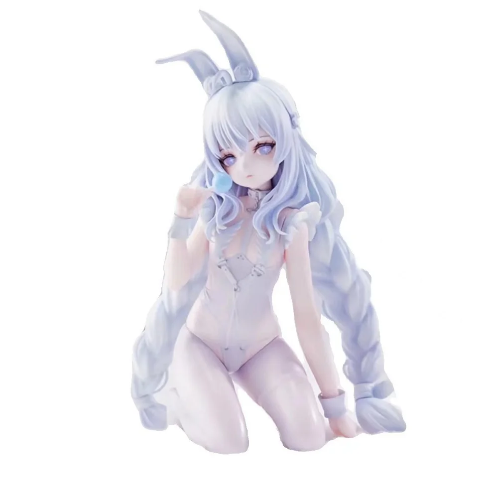 

Blue Route, Kneeling Posture, Lazy White Rabbit, Anime Rabbit Girl, Beautiful Girl Model Tabletop Decoration