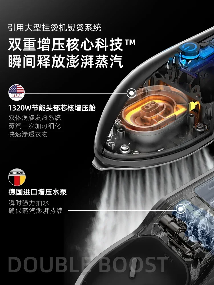 220v portátil pendurado máquina de engomar ferro a vapor doméstico pequena máquina de engomar roupas artefato armazenamento portátil cdc