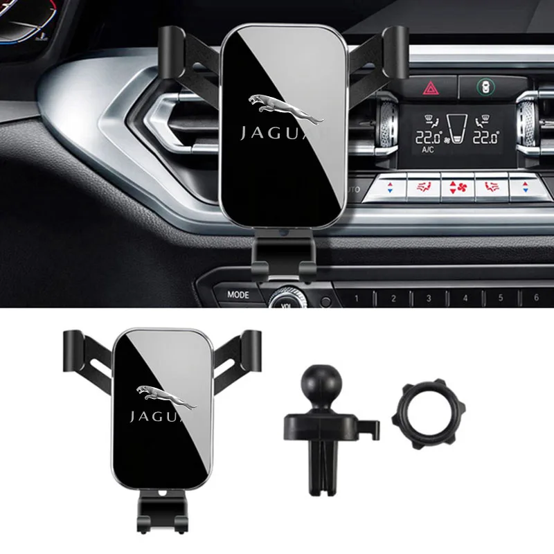 Gravity Car Phone Holder Car Air Vent Clip Mount Mobile Phone Holder for Jaguar XFR XF Sportbrake F-Type S-Type Svr S TYPE