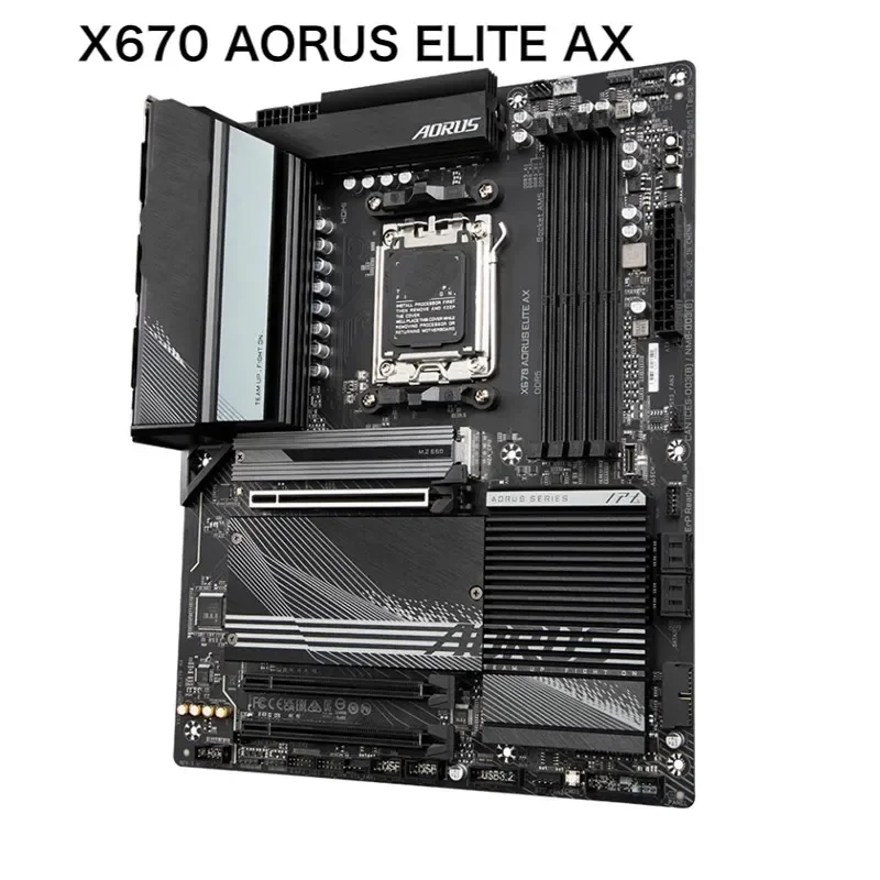 For Gigabyte X670 AORUS ELITE AX Motherboard 128GB AM5 DDR5 Support Ryzen 7000 Series CPU Mainboard 100% Tested OK Fully Work