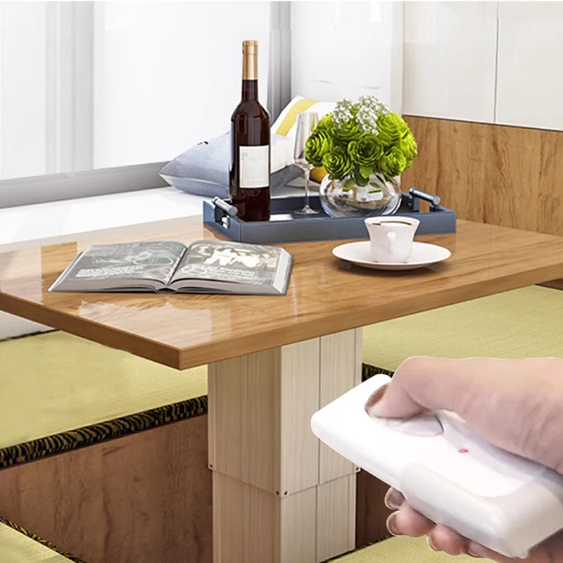 Elevador elétrico de tatami com controle remoto, acessório de mesa oculto para casa, mesa de elevação elétrica, levantador de chão para decoração de casa