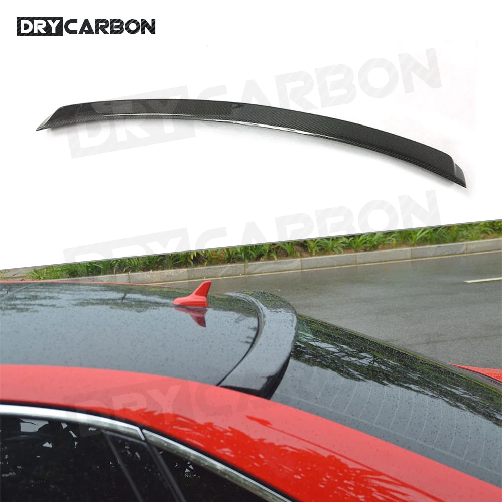 

Carbon Fiber Rear Roof Spoiler Wings for Audi A3 S3 Sedan 4 Door 2014 - 2018 FRP Car Back Window Trim Cover Car Styling