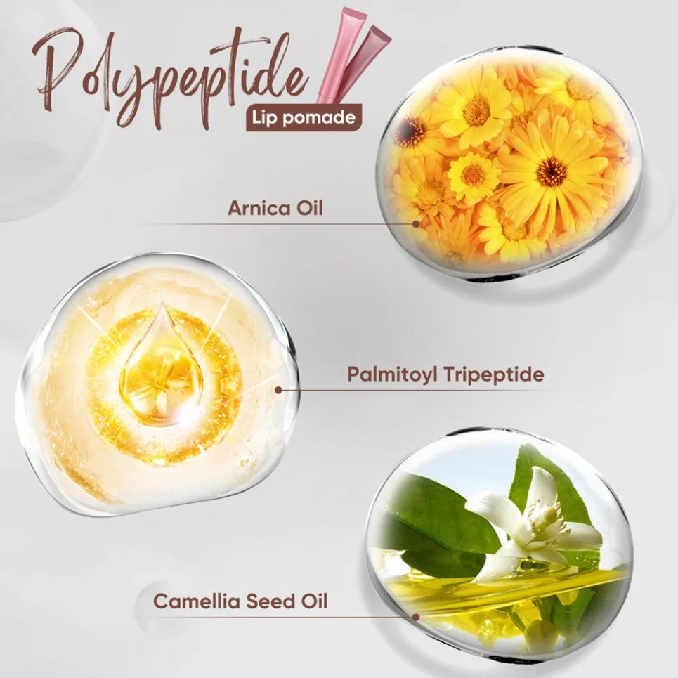 Wegański Makijaż 10ml Kolorowy Balsam do Ust Błyszczyk do Ust Private Label Olejek do Ust Arnica Ultra Nawilżający Żel Pielęgnacyjny Własne Logo Hurt