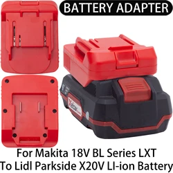 Adapter for Makita 18V LXT Li-ion Tool to Lidl Parkside X20V Li-ion Battery Adapter Converter Power Tool Accessory