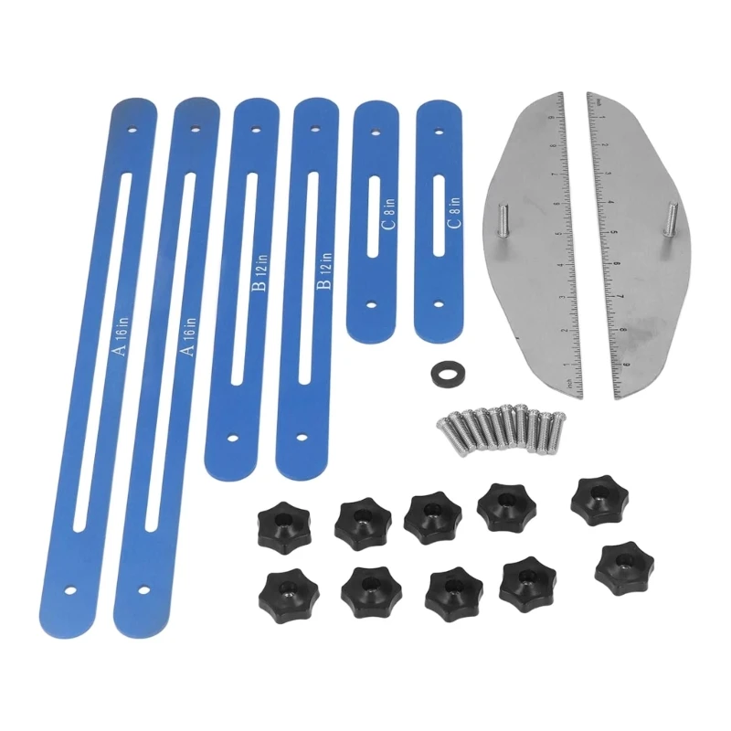 

Stair Template Tool 11in-60in Alloy Stair Measuring Tool Stair with Scale for Risers Partition