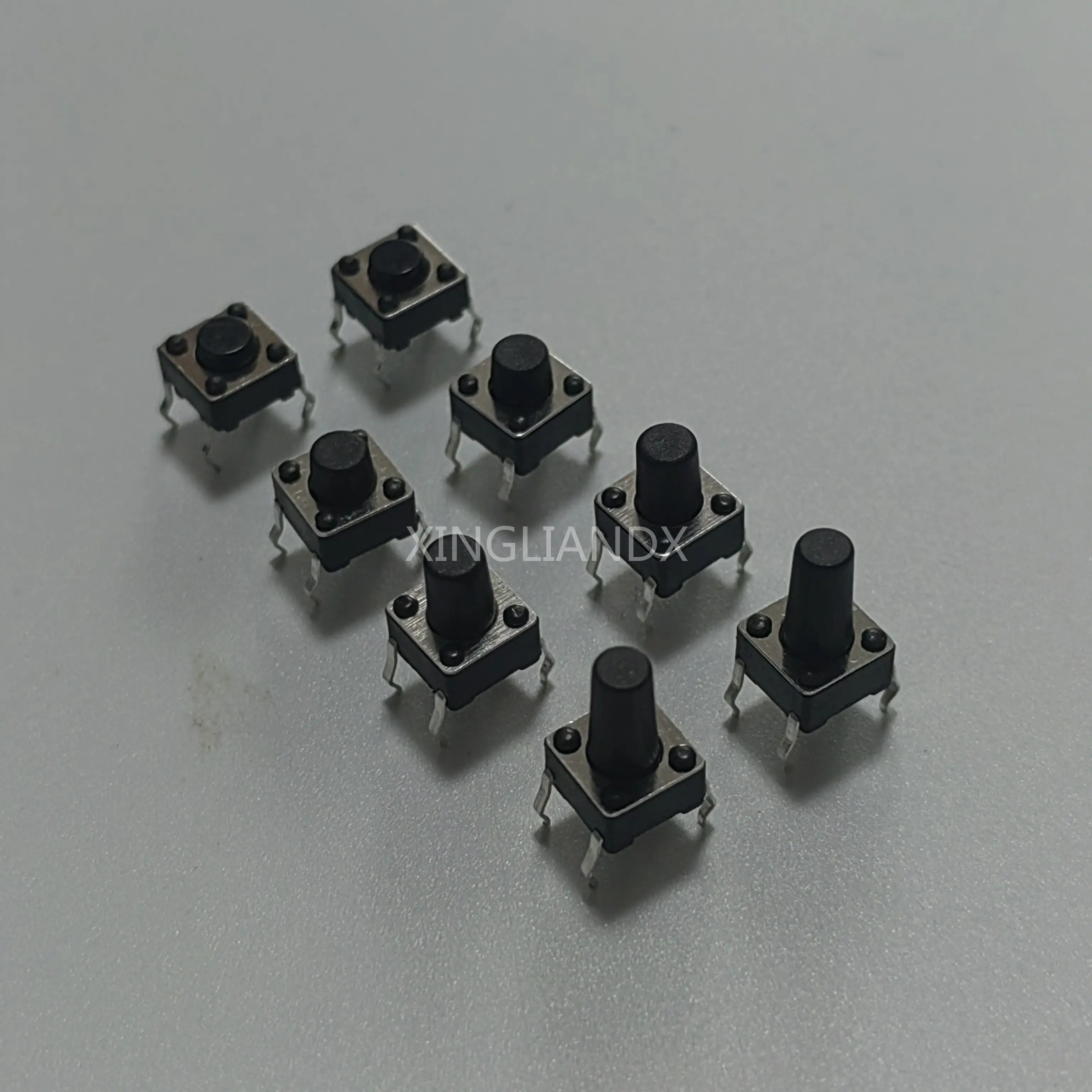 100PCS DIP 4Pin 6*6 Micro Tact Push Button Switch 6x6x4.3/5/6/7/8/9/10MM