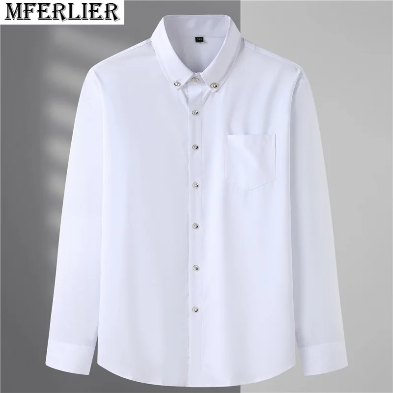 

spring autumn men formal shirt long sleeve shirt pockets office shirt mferlier purple wedding oversize shirt 78 76 74 72 70