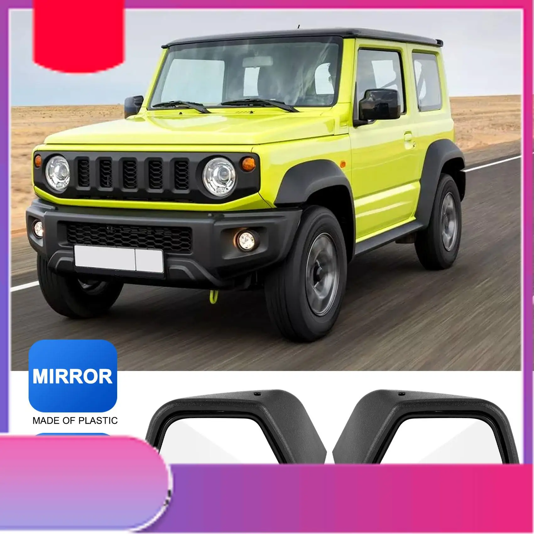 

Car Blind Spot Assist Mirror Wide Angle Mirror Rearview Mirror For Suzuki Jimny JB64 JB74 2019 2020-Y79A
