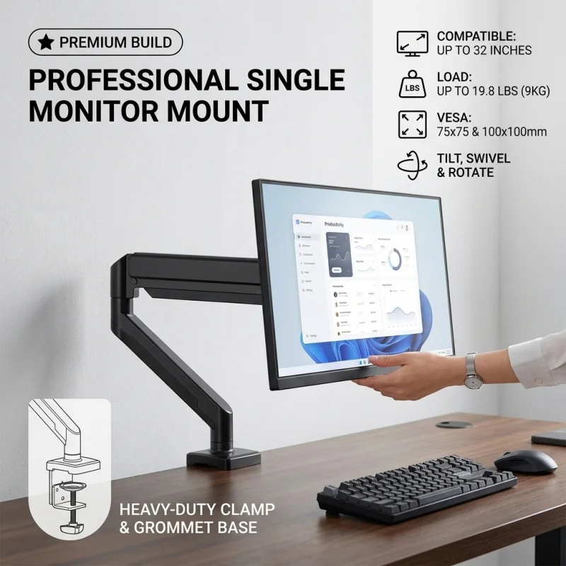 Verdict: Which Heavy Duty Monitor Arm for 32 Inch Screen is Best in 2026?