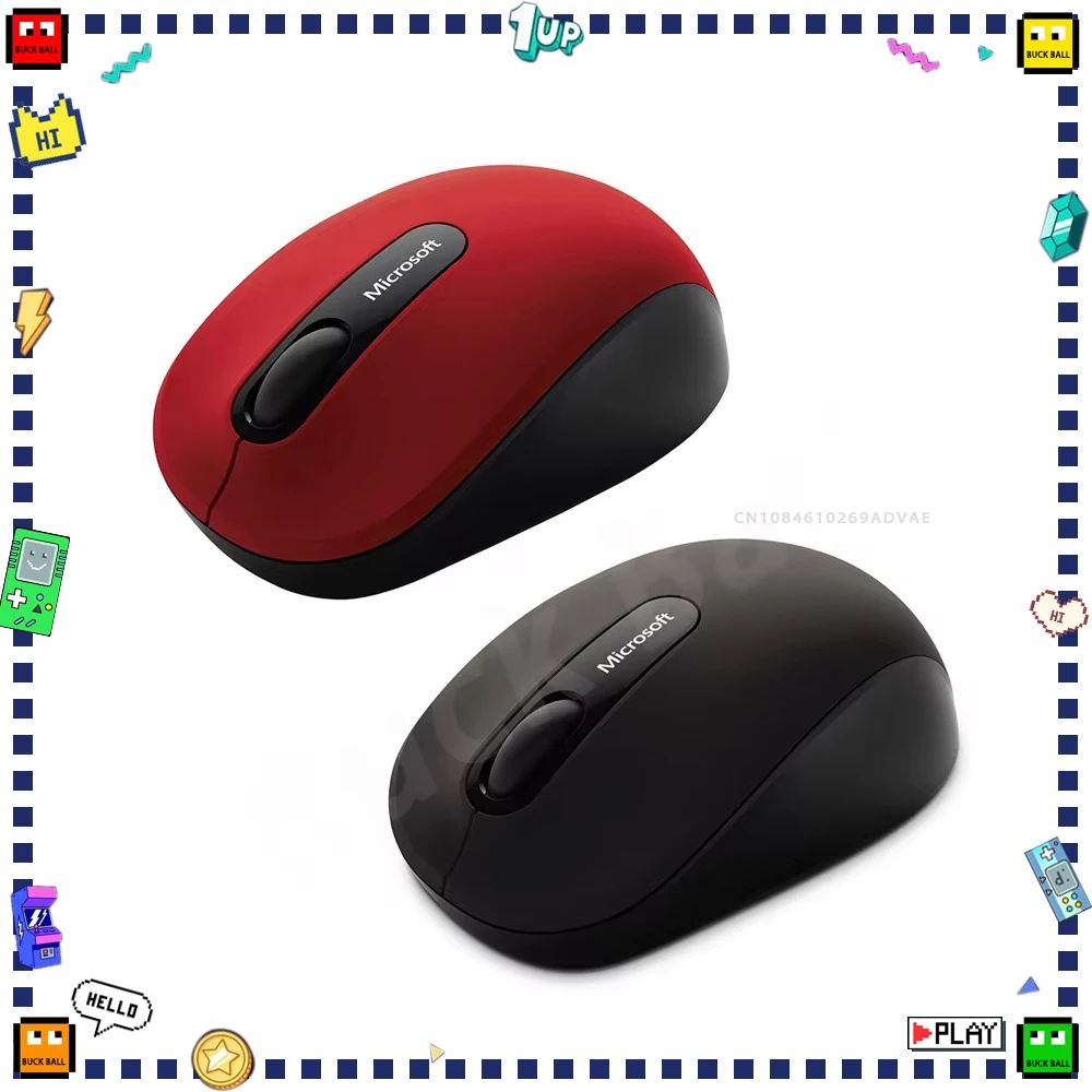 

Microsoft 3600 Wireless Mouse Portable Lightweight Bluetooth Mouse Tablet Notebook Mice Mac Office PC Accessories Custom Gift