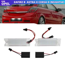 2x LED CANBUS License Number Plate Light For Vauxhall Opel Astra H J Corsa C D Insignia Meriva