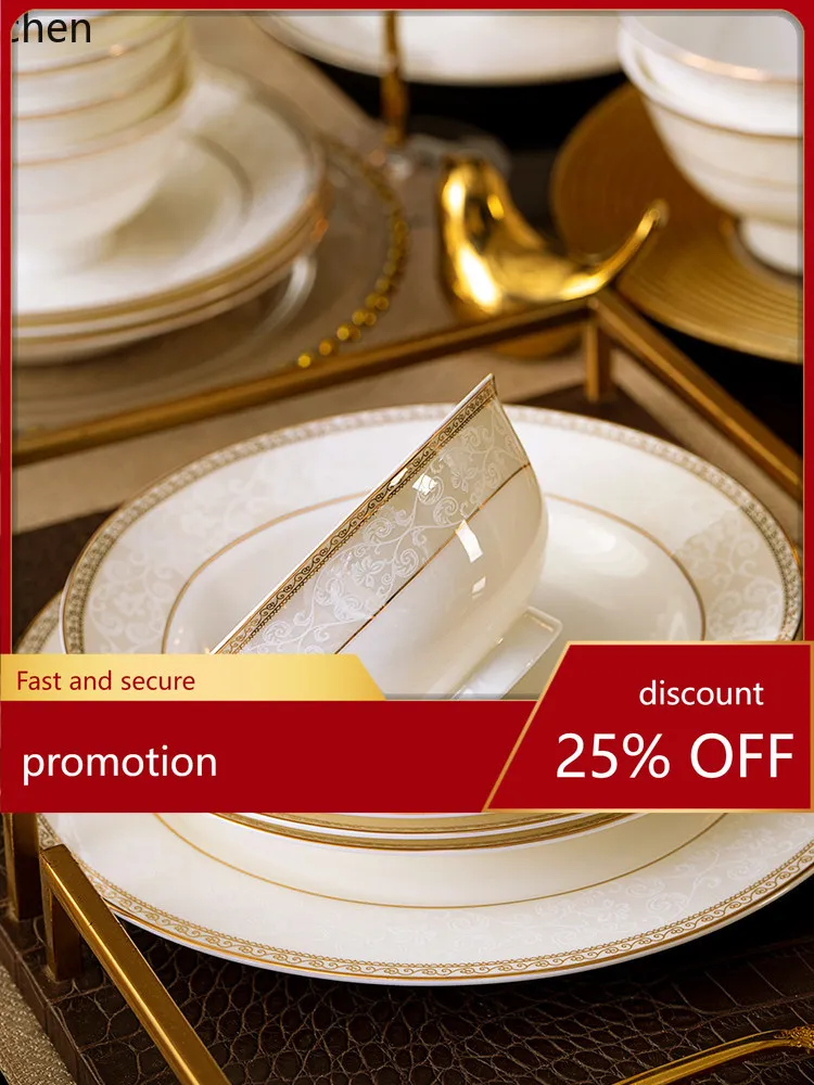 

Zml dish set for homenewhousewarming bone china tableware suit ceramic bowl and plate