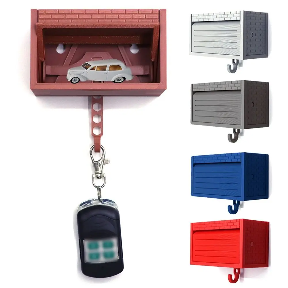 

Creative Car Garage Key Holder with Opening Door Multifunctional Car Key Hook Rack Funny Easy Installation Decorative Bracket
