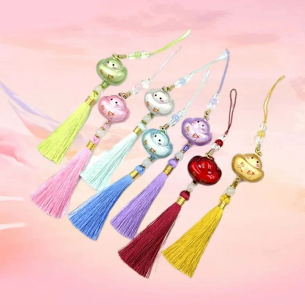 

Dreamy Rich Ingot Style Twinkle Jingle Bell Charm Pendant Car Keychain Craft Findings Kids Men Friends Hanging Jewelry