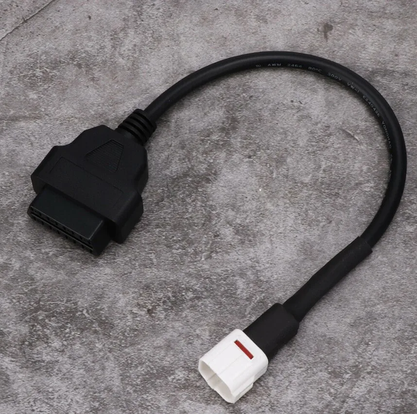 4 Pin Female Socket to 16 Pin Male Diagnostic Plug Adaptor Cable For Yamaha Motorcycle Bike ATV