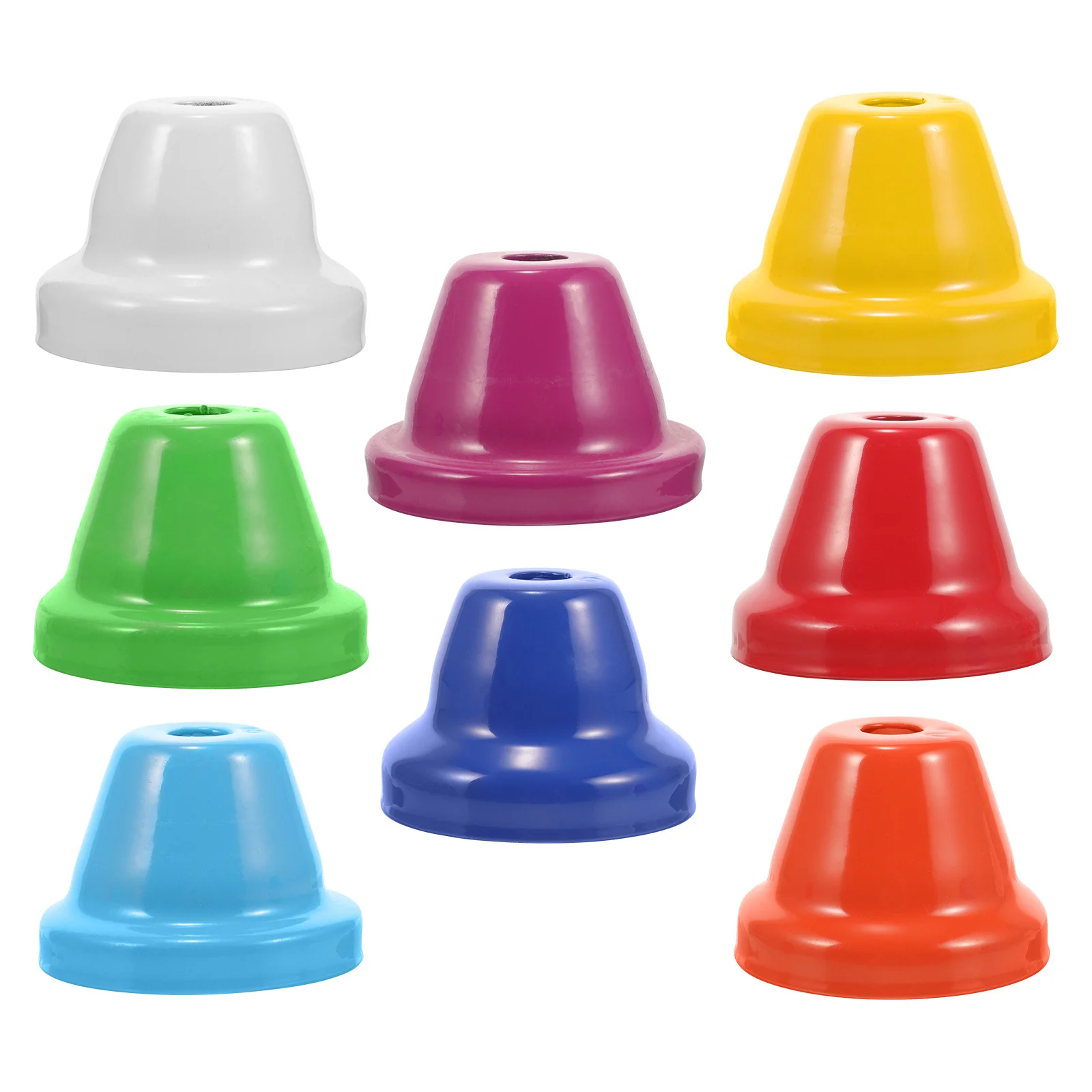 

8 Pcs Colorful Jingle Bells Orff Musical Instrument Accessories Mini for Craft Small Colored