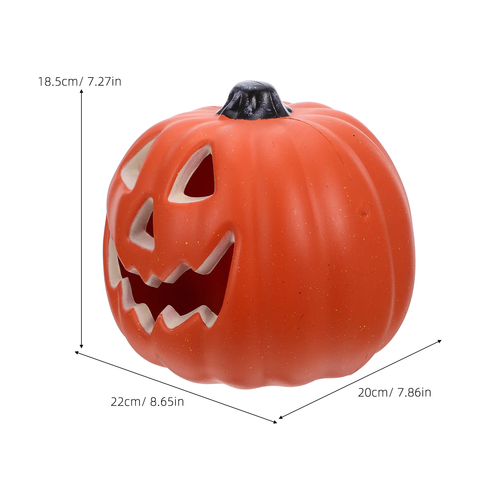 Leuchtendes Kürbislicht, klassisches Halloween-Laternen-Dekor, langlebiges PE-LED-beleuchtetes Party-Nachtlicht für den Innen- und Außenbereich