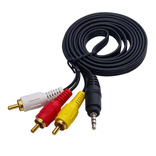 POWERMASTER DİSCMAN CABLE 1.5 METERS (3.5MM STEREO 3 KNOTTY-3RCA CABLE)