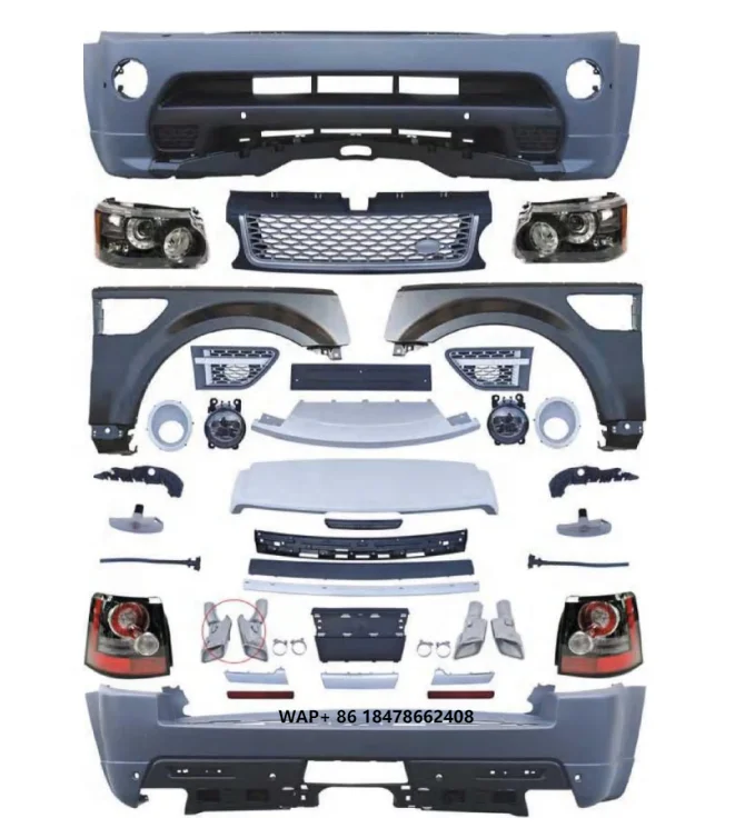 

Body Kit Suitable for Land Range Rover Sport L320 Facelift (2005-2013) Autobiography Design Front Rear Bumper with Headlight