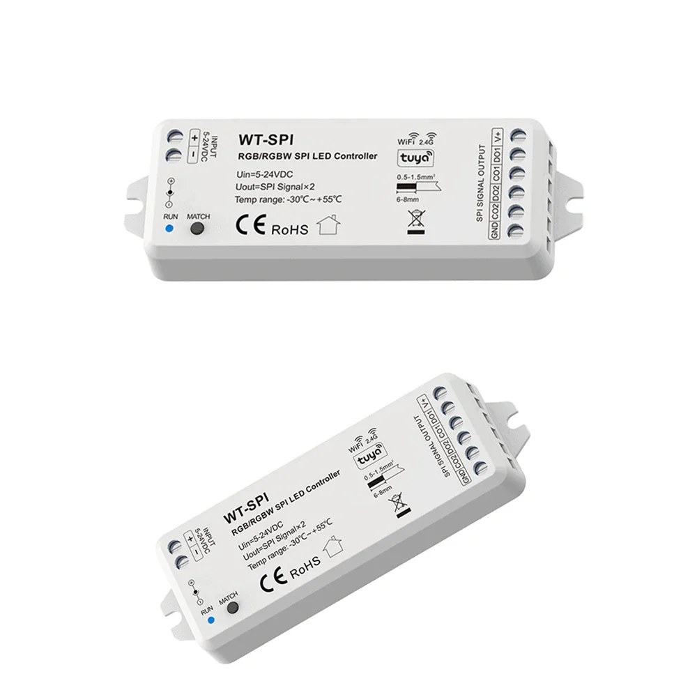 5-24V WT-SPI RGB RGBW LED Controller Tuya Smart indirizzabile WS2811 WS2812 SK6812 WS2814 UCS1903 Pixel Strip Light Controler