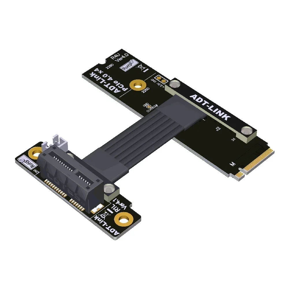 4.0 Full Speed M.2 NVME TO PCIE X1 Extension Cable M2 M KEY NVME SSD Motherboard Interface PCI-E4.0 Adapter Converter 16G/bps