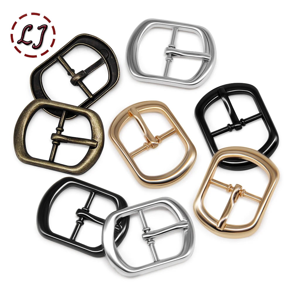 New 10pcs 15mm High Quality Oval Silver Gold Bronze Metal Pin Buckles For Shoes Belt Bag Strap Garment Accessories Handmade DIY