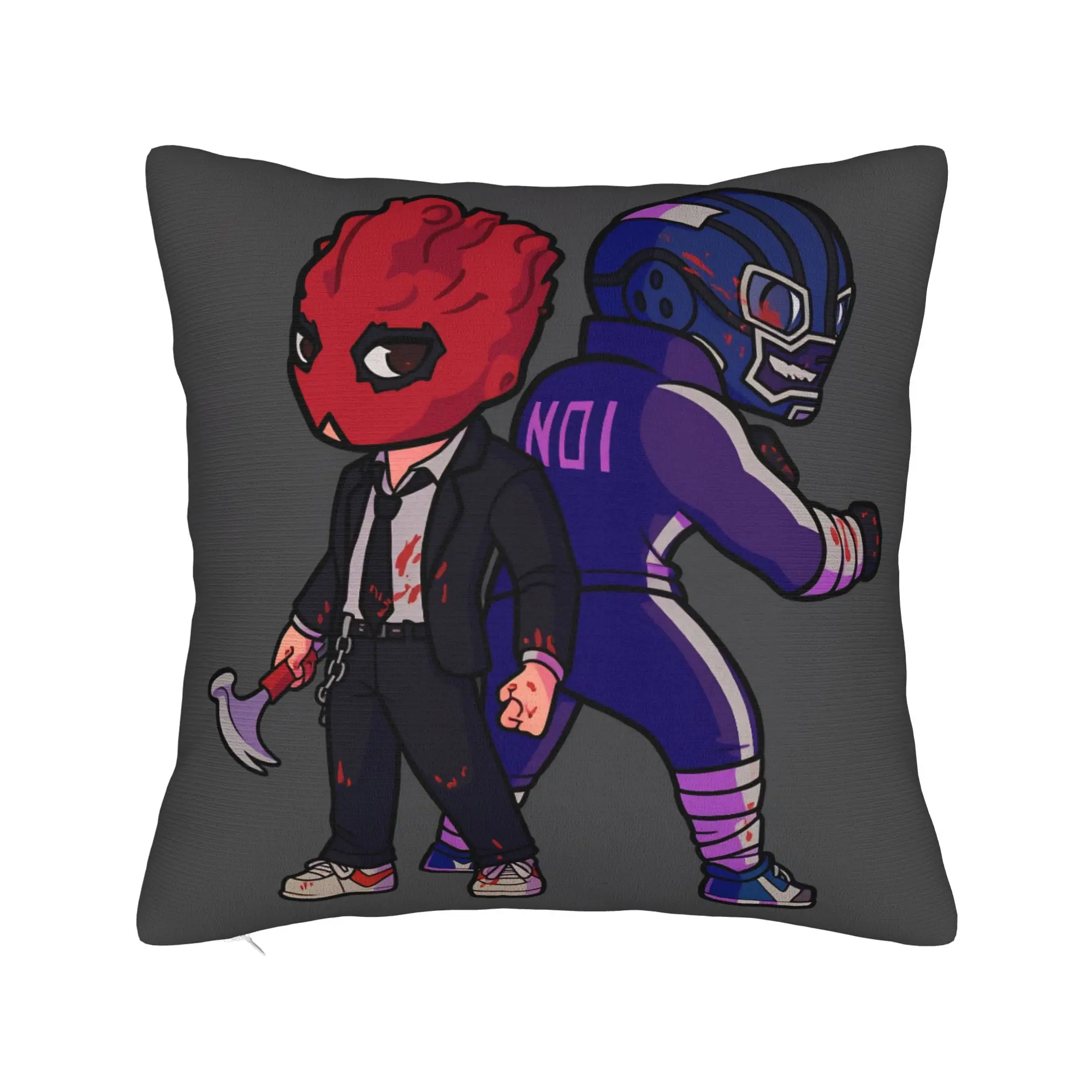 Noi and Shin Dorohedoro Pillowcases  Novelty Pillow Case For Office Car Home Decor Graphic Pillow Cover
