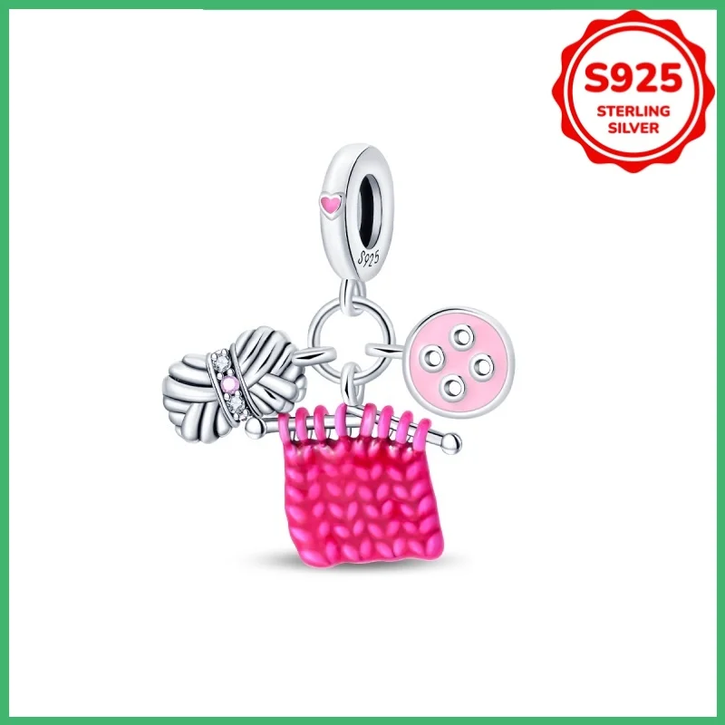 

Оригинальные тканые бусины из стерлингового серебра 925 пробы, подходящие для браслетов, ожерелий, подарков на день рождения