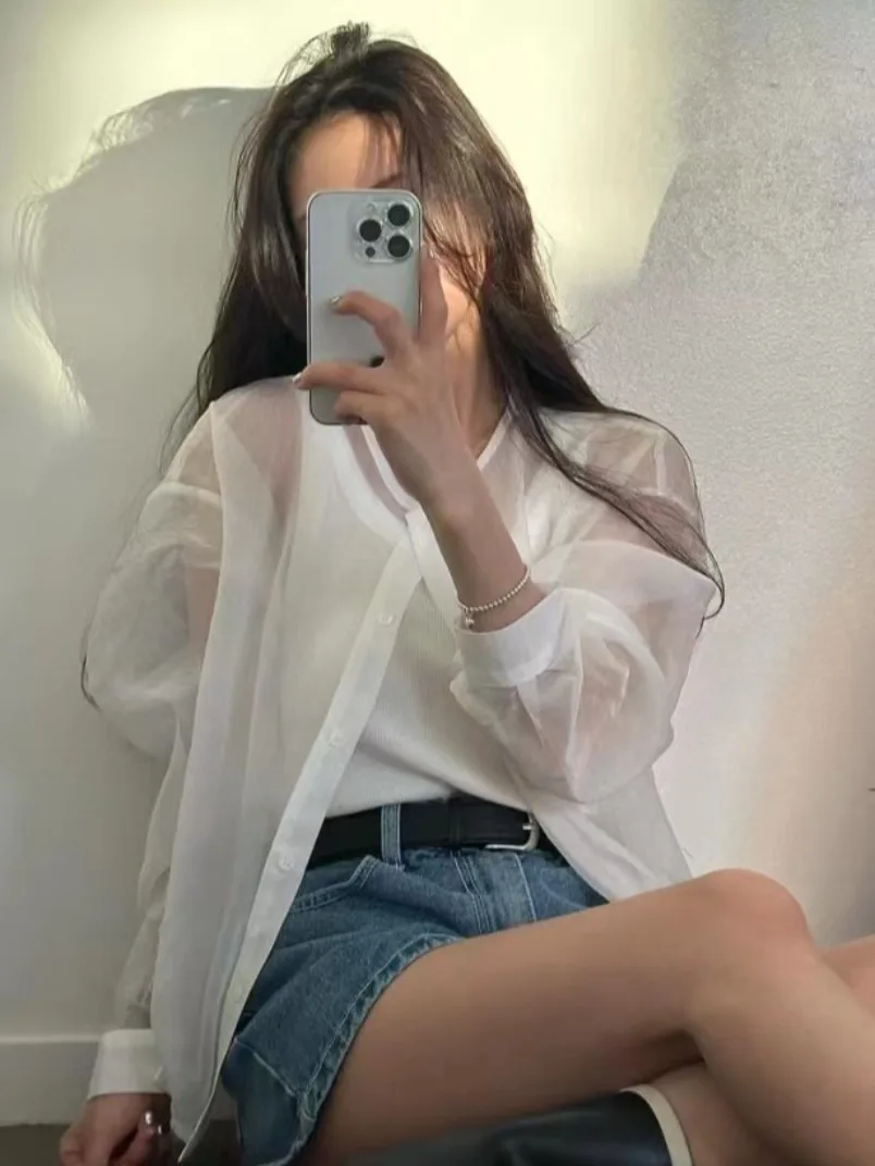 

Шикарное летнее универсальное свободное тонкое длинное шелковое солнцезащитное пальто Sve, женское модное пальто на одной пуговице Ele Quali