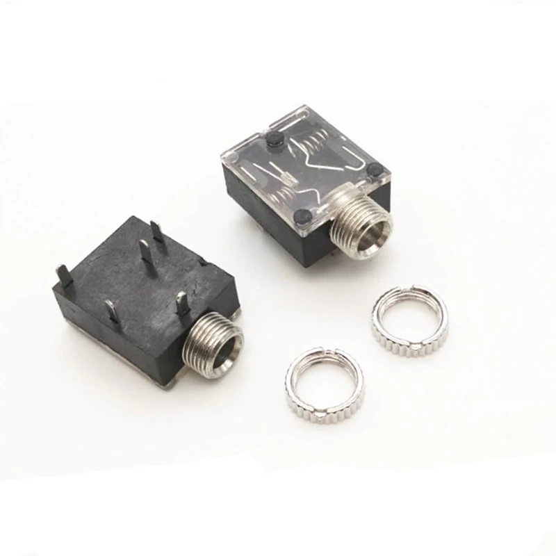 3.5mm Headphone Socket Single And Double Stereo Computer Dual Channel 3.5mm Female Audio Socket 5 Solder Pins A1