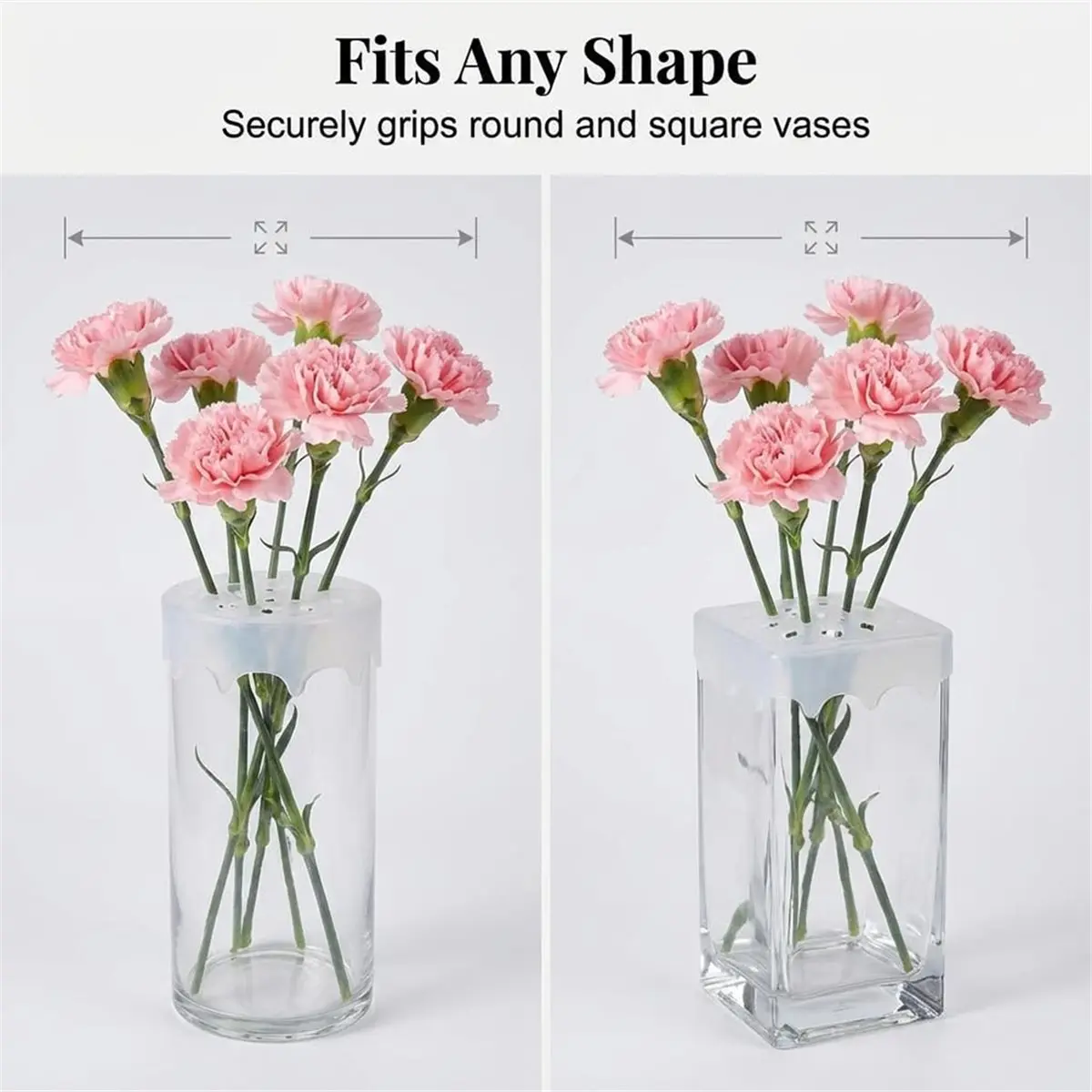 update. 4pcs Blossom Grid Silicone Flower Arrangement, Flexible Floral Stem Holder for Vases, Waterproof & Reusable