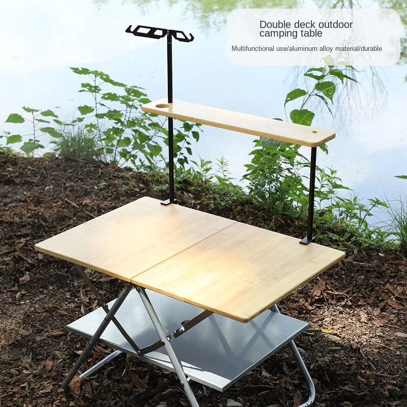 

Portable Outdoor Aluminum Alloy Folding Table Quick Opening Multifunctional Picnic Tactical Table for Camping Metal Furniture