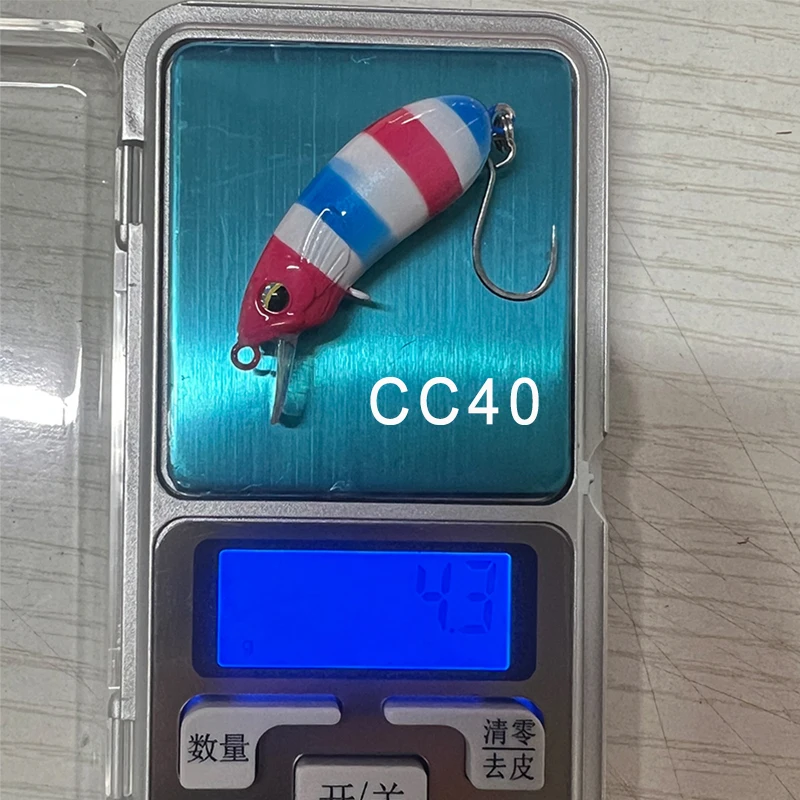 1Pc CC40 CC35 Micromatter Langsam Sinkende Minnow Angeln Locken 4,3g 45mm Niedrigen Schwerpunkt Stille System künstliche Gefälschte Köder – Detail 4