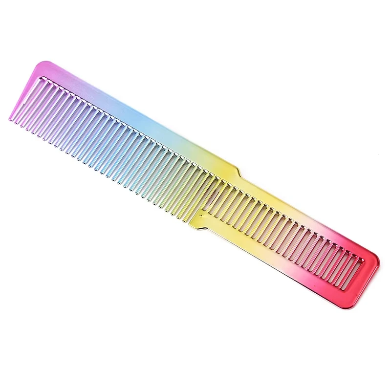 

Salon Electroplated Comb Barber Comb Stylist Styling Tool Accessories Salon Anti-static Hair Cut Comb