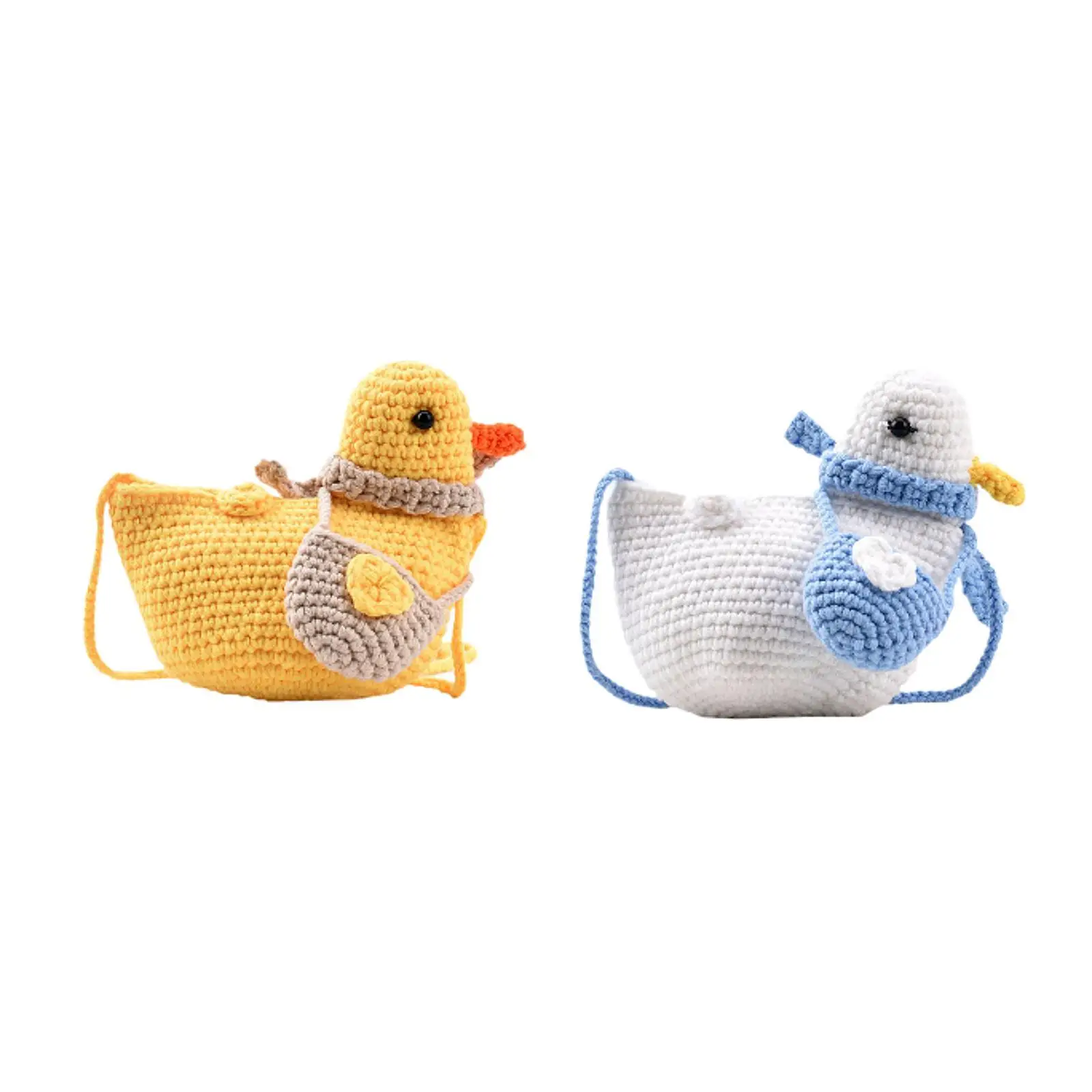 

Cute Duck Crossbody Bag Handbag Fashion Tote Bag Women Crochet Woven Bag Cross Body Bag for Summer Vacation Travel Casual Beach