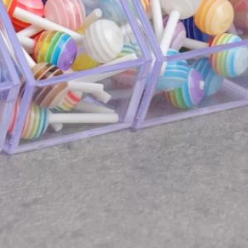 5Pcs Dollhouse Mini Transparent Storage Display Rack Model Dollhouse Supermarket Scene Decoration Toy Dolls House Accessories