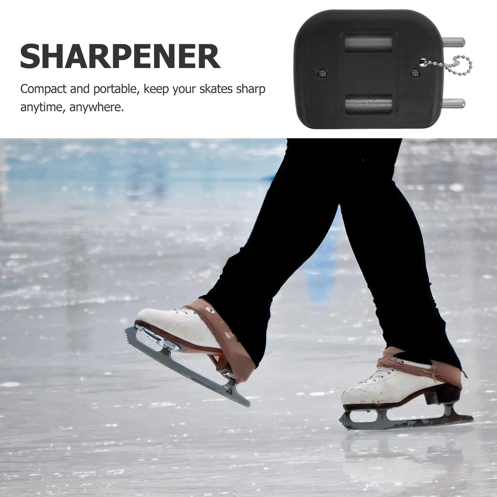 Small Skate Sharpener Skate Blade Sharpening Tool Professional Blade Sharpener ice skate sharpener portable skate grindstone