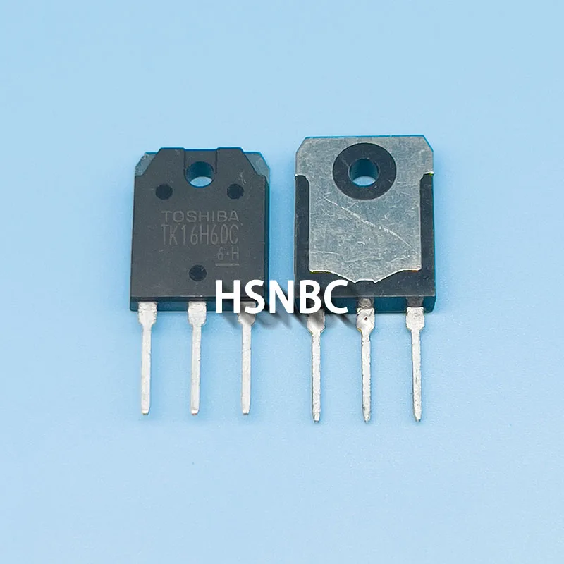 Mosfet n-チャネル電源トランジスタ,tk16h60c,k16h60c,TO-3P,16a,600v,100% 新規インポート,ロットあたり10個