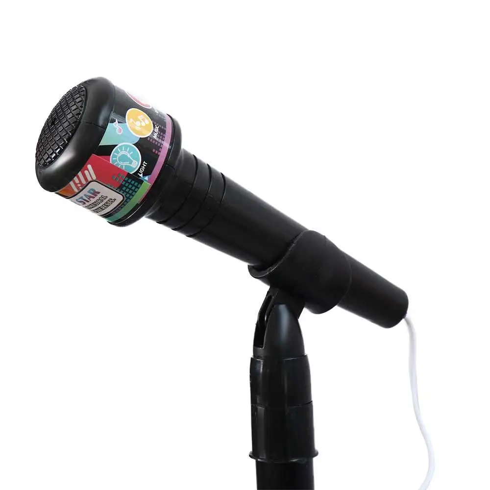 

LED Light Karaoke with Stand Educational Singing Song Microphone Music Instrument Toys Singing Microphone