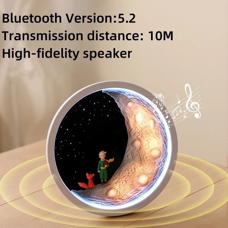 Lovely Creative Night Light &Bluetooth Speaker Home Decoration Bedroom Table Lamp Ornament Birthday Chrestmas Kids Girl Gift