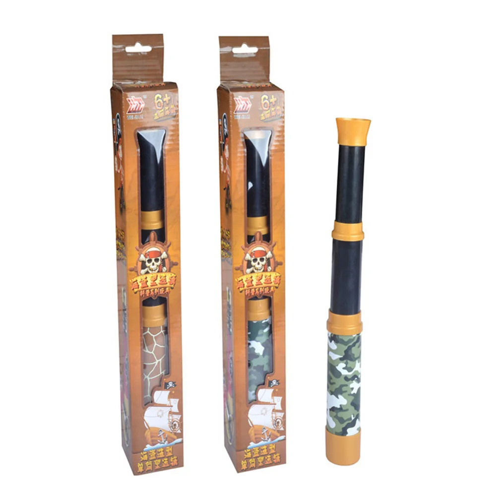 ของเล่นกลางแจ้งสําหรับเด็กกล้องโทรทรรศน์ลายพรางโจรสลัดกล้องส่องทางไกลฮาโลวีนอุปกรณ์ประกอบฉากการเดินทาง