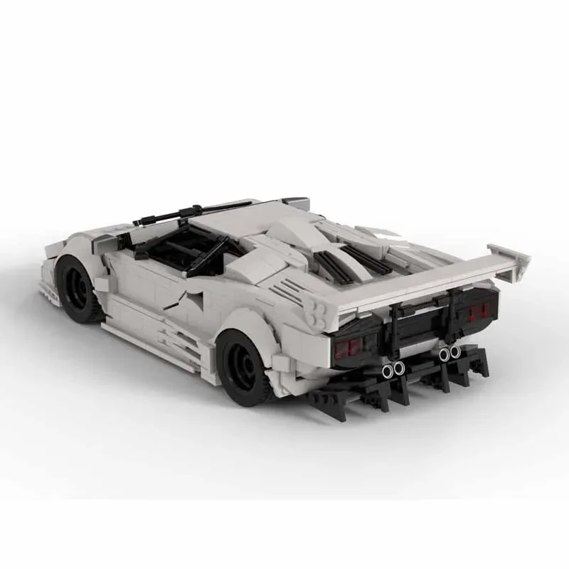 MOC-187814New esportes urbanos carro de corrida bloco de construção modelo1688parts moc criativo meninos crianças aniversário bloco de construção brinquedo presente