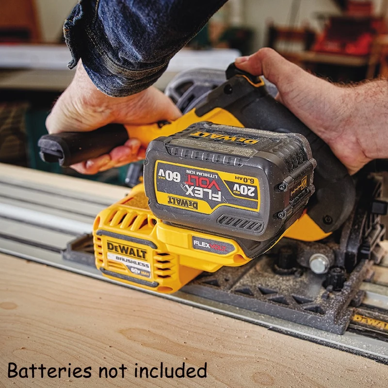 DeWalt เลื่อยวงเดือน DCS520 FLEXVOLT®เลื่อยไม่มีแปรงถ่านไร้สาย54V 60V เครื่องมือสำหรับงานช่างไม้แบบเฉพาะ6 1/2